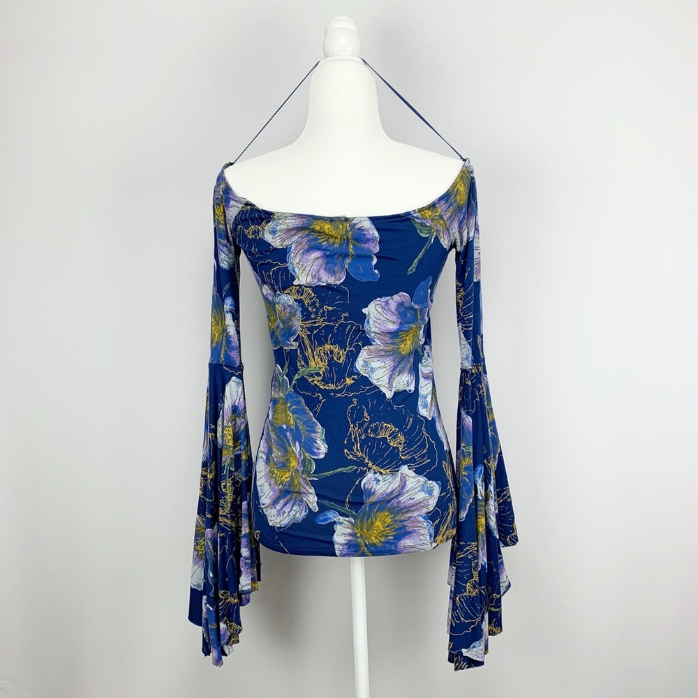 WE THE FREE Printed Birds Of Paradise Bell Sleeve - Picture 4 of 12
